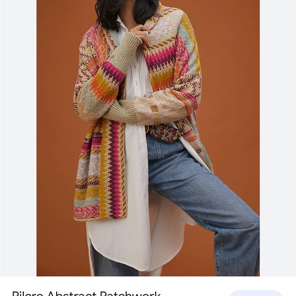 Anthropologie pilcro oversized sweater cardigan - Picture 4 of 9